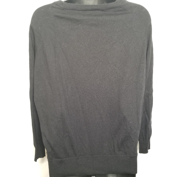 Joie Malena silk wool snakeskin print front and knit Black Size xs - Picture 6 of 7